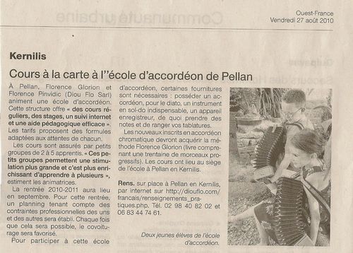 Ouest-France du 27/08/10 - 