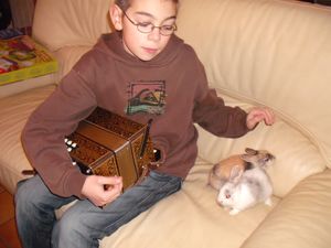 Quentin, Blanche et Noisette
