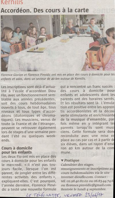 Le Tlgramme, 23 juin 2017
