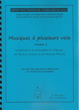 Musiques  plusieurs voix Volume 1