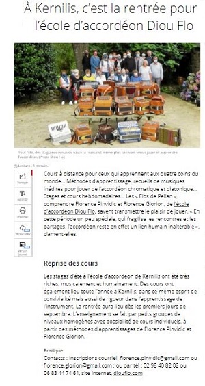Le Tlgramme, 30 aot 2021
