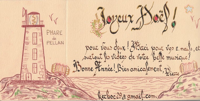 Carte de voeux calligraphiée