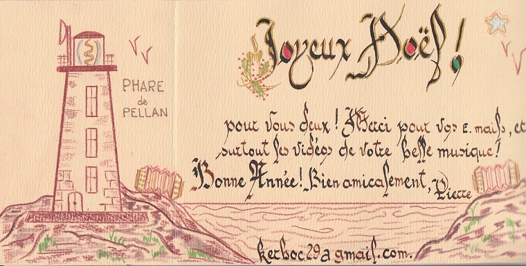 Carte de voeux calligraphie